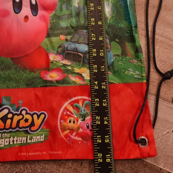 Kirby and the Forgotten Land Nintendo Switch Drawstring Bag 16"x13" - Picture 5 of 6